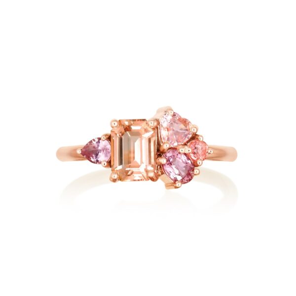 Padparadscha ring