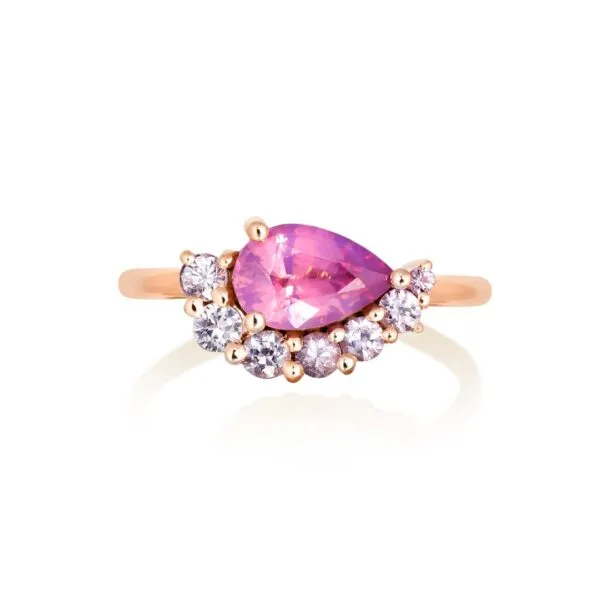 Pink sapphire ring