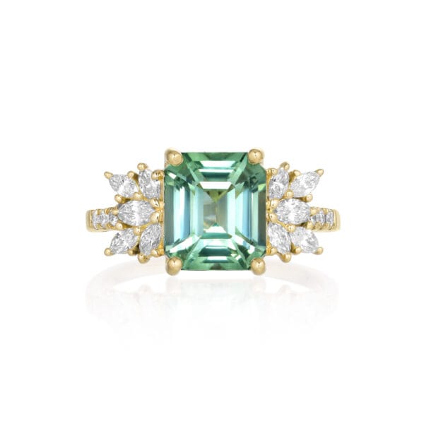 Green tourmaline ring