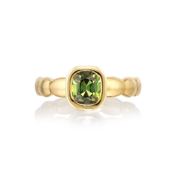 Green tourmaline ring