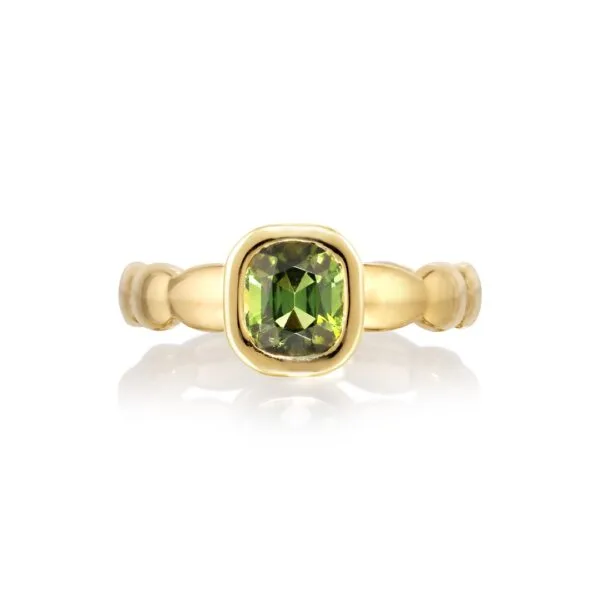 Green tourmaline ring
