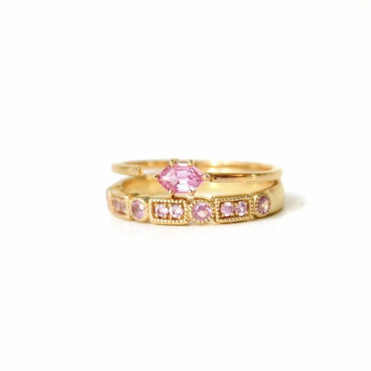 Pink ring stack