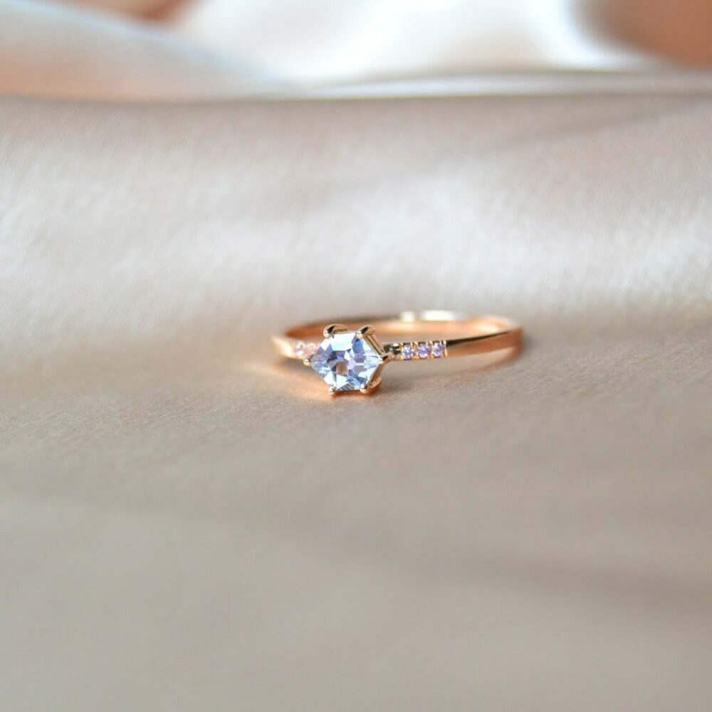 Pastel sapphire ring