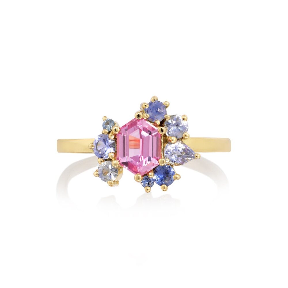 Pink sapphire ring