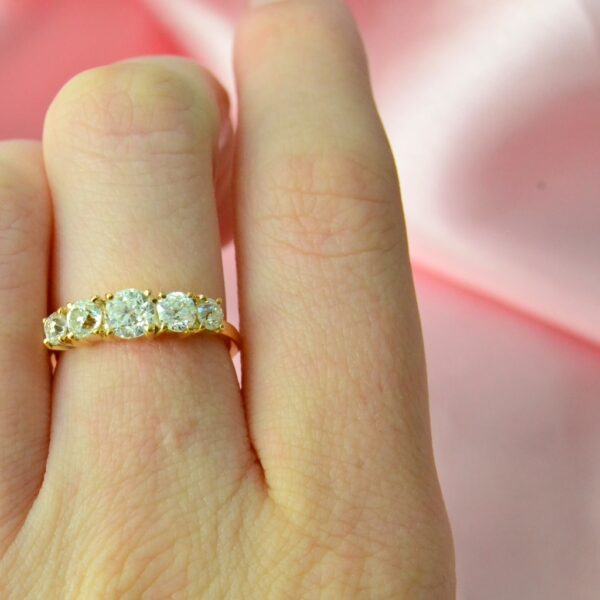 Five stone diamond heirloom ring