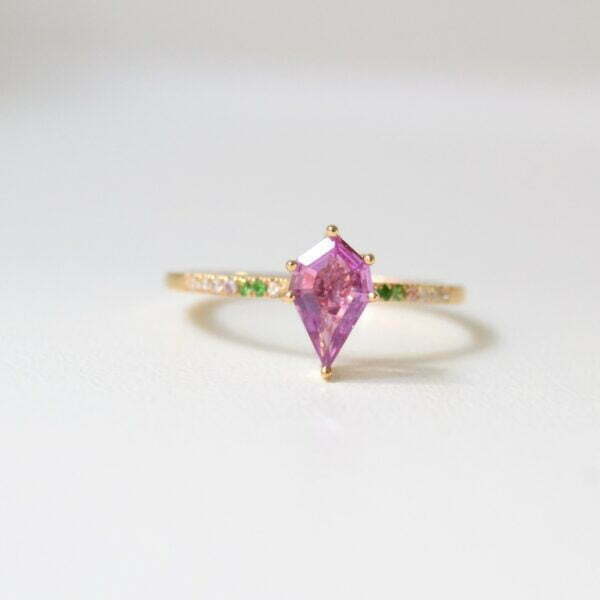 Fancy cut pink sapphire