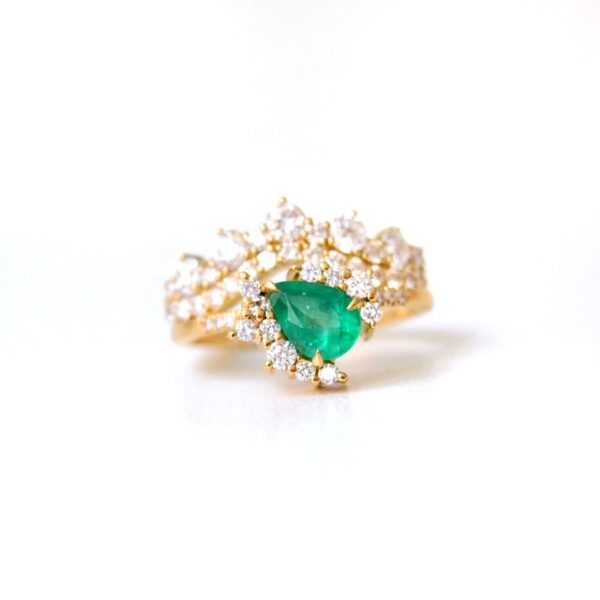Emerald ring stack