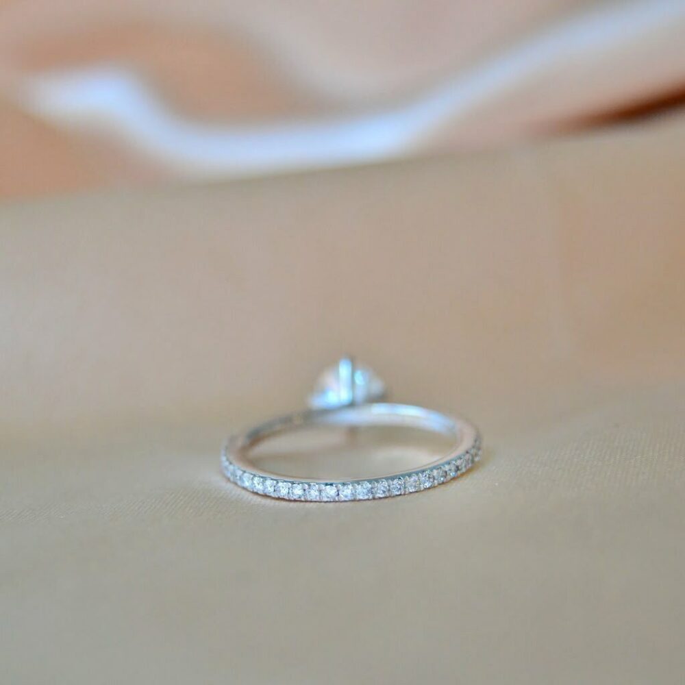 Diamond solitaire ring