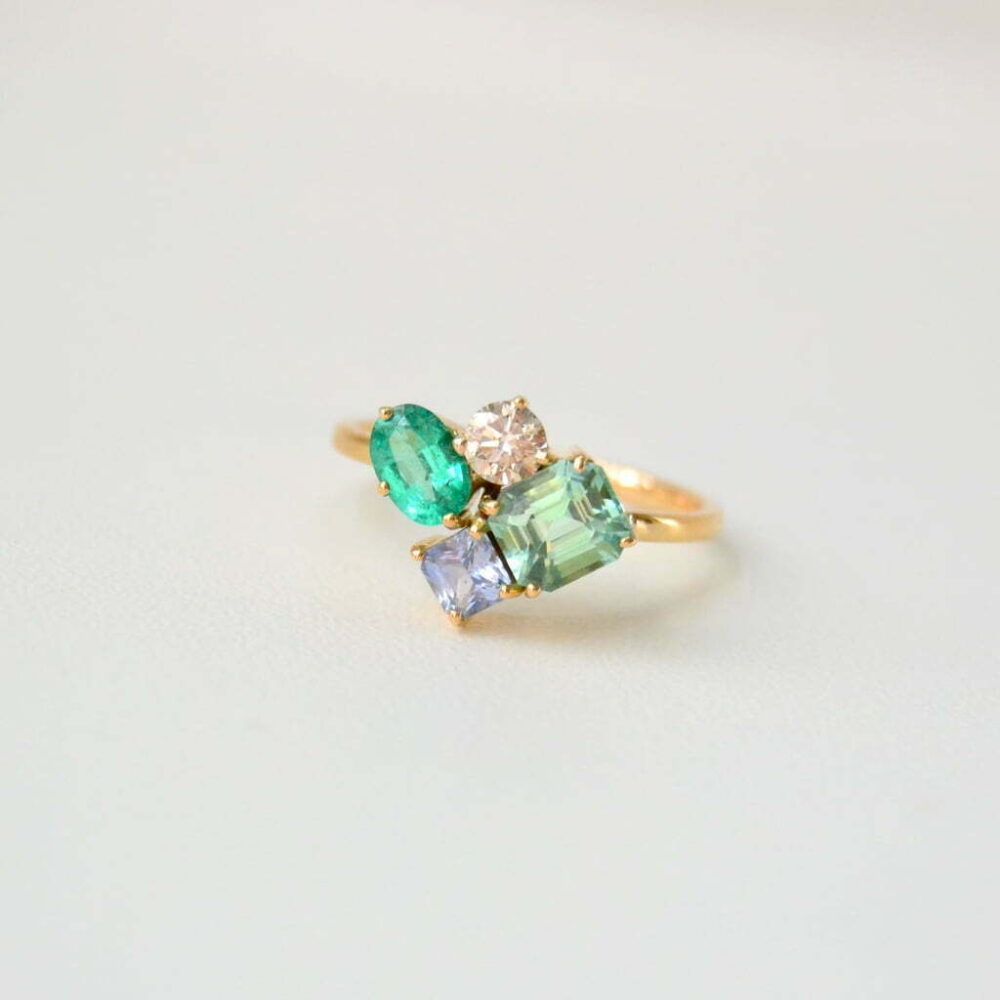 Family ring with birthstones