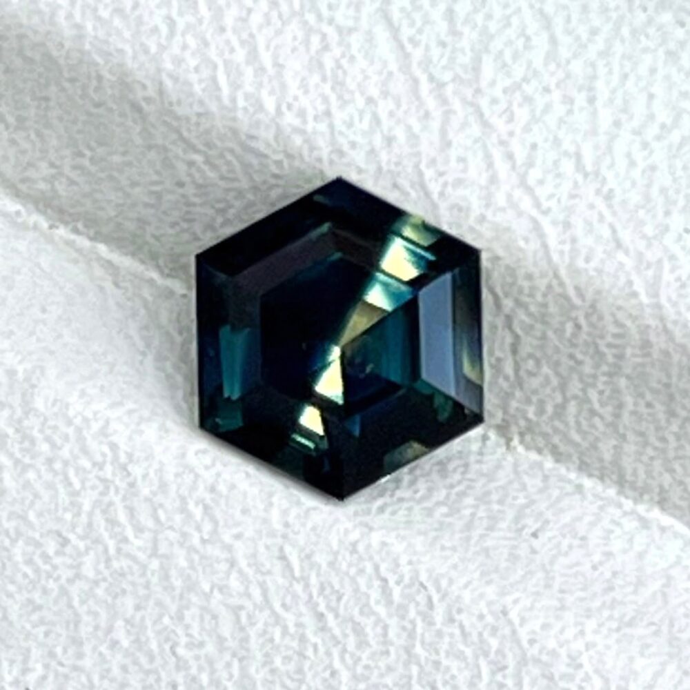 Heated bi-color sapphire