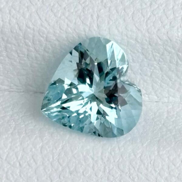 Heart shaped aquamarine