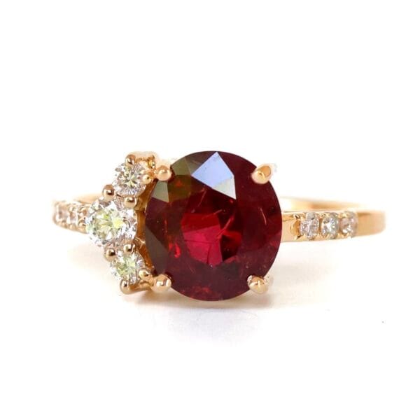 2ct Ruby Engagement Ring