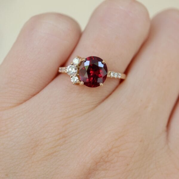 2ct Ruby Engagement Ring
