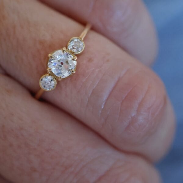 Vintage old cut diamond ring