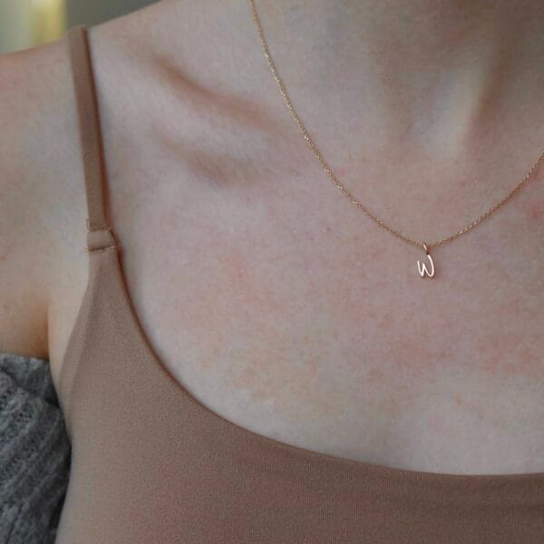 Letter pendant – W