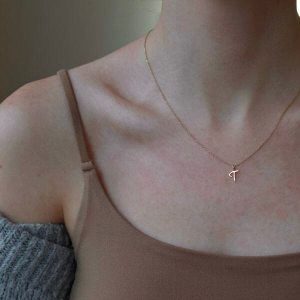 Letter pendant – T