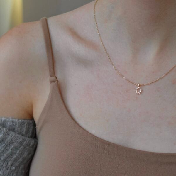 Letter pendant – O