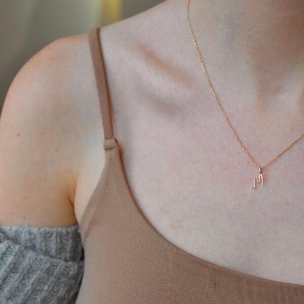 Letter pendant – M