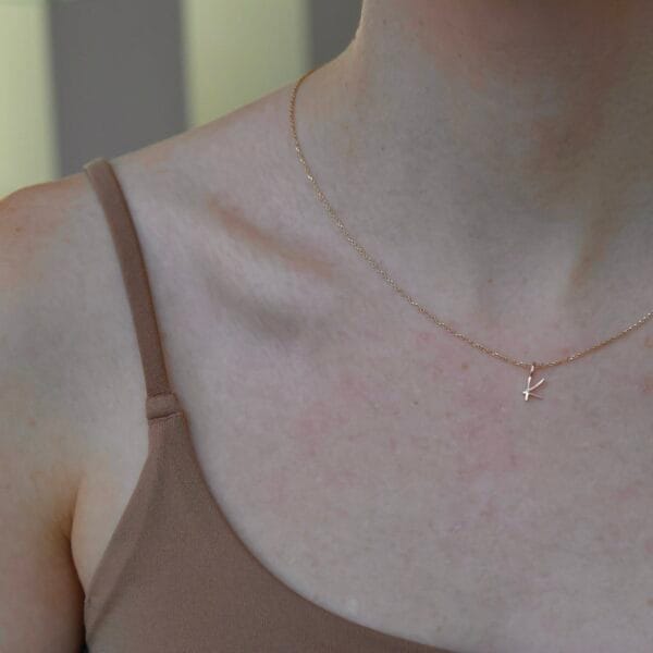 Letter pendant – K