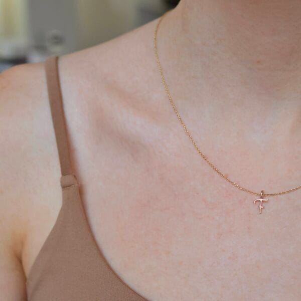Letter pendant – F
