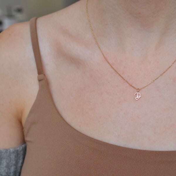 Letter pendant – D