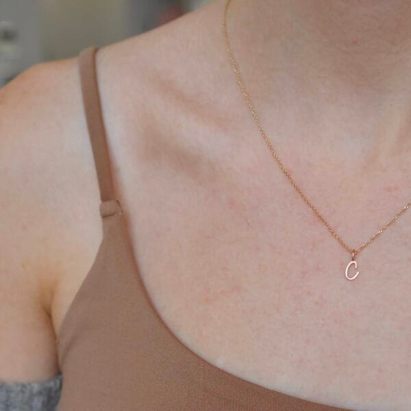 Letter pendant – C