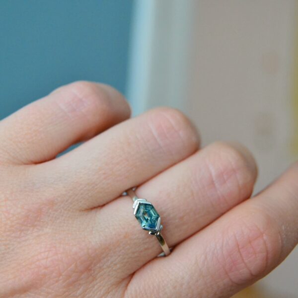 East West Sapphire Ring