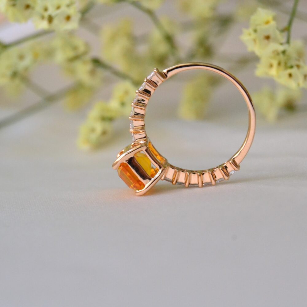 3.59ct Yellow Sapphire Engagement Ring